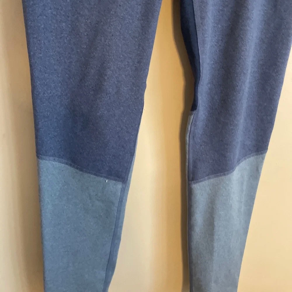 Small Splendid Colorblock Leggings Blue Workout Yoga Gym Pants EUC Full Length.